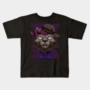 fashion cat street art Kids T-Shirt